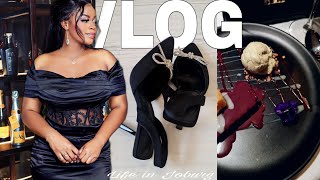 VLOG: MAKING MY DRESS | YEAR-END DINNER | NAILS | UNBOXING