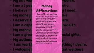 Affirmations for wealth & abundance #wealth #abundance #affirmations #mediationmusic