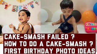 Cake smash at home | first birthday | things you need for cake smash | cake smash in budget |