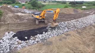 New coastal defences under construction at Portsea