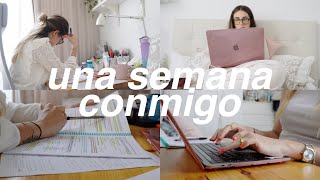 UNA SEMANA CONMIGO {uni, examen, libros...}