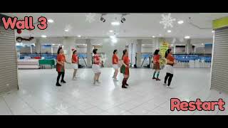 All I Want For Christmas Is You Line Dance - Demo By D'Sisters & Friends