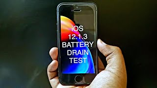 iOS 12.1.3 BATTERY TEST iPhone SE