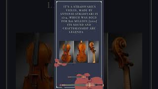 Today's Unveiling: What is the Most Valuable Violin, all Time ? #shorts #youtube