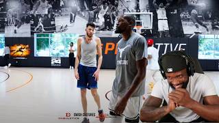 'STEP TF UP!' Kevin Durant Vs Chet Holgrem GOT SPICY! Elite Basketball Run!