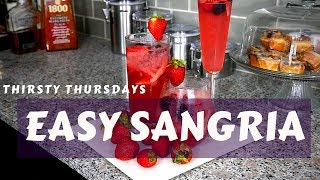 21+ THIRSTY THURSDAY | EASY SANGRIA | EASY DRINK TO MAKE AT HOME