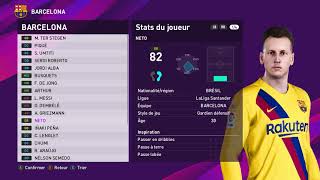 eFootball PES 2020 Barca face update