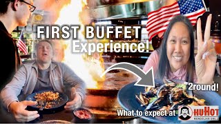 WE EAT AT THE HuHot Mongolian Grill BUFFET FOR THE FIRST TIME #filipinamarriedtoforeigner#lifeinUSA