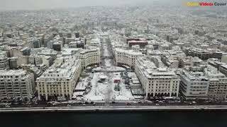 Thessaloniki dressed in white 01/2019 - DJI Mavic Pro footage