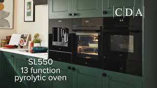 SL550 13 Function Pyrolytic Single Oven from CDA