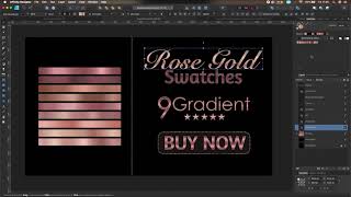 Buy Rose Gold Gradient Swatches for Affinity Designer and Affinity Photo