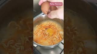 ASMR How to make Korean Noodles with eggs #mukbang #asmr