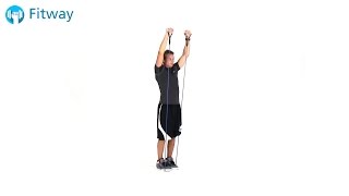 How To Do: Resistance Band Shrug - Overhead | Shoulder Workout Exercise