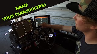 Lowrance HDS Live fishfinder (How to name each transducer)