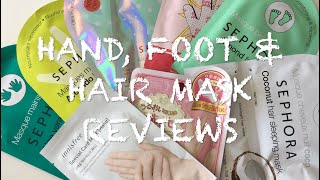 Hand, Foot and Hair Mask | Sephora Collection and Others | Review