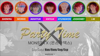 MONSTA X (몬스타엑스) - Party Time (Color Coded Han/Rom/Eng/Esp Lyrics)