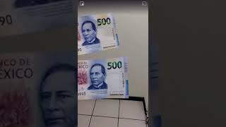 BILLETES FALSOS $500 Mexico (cuidado)