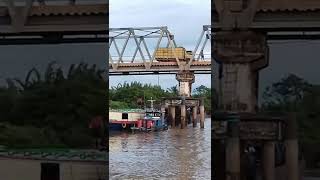 proses ngolong jembatan Haji basir sungai lilin palembang