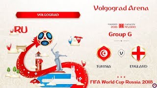 Tunisia vs England - Group G | FIFA World Cup Russia 2018 | #TUNENG