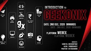 Online Induction For Freshers 20-21 | Techno Main Salt Lake | Geekonix | Elevation | Just Like That