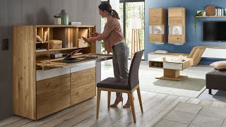 VALMONDO Talvera Highboard mit Sekretärfunktion