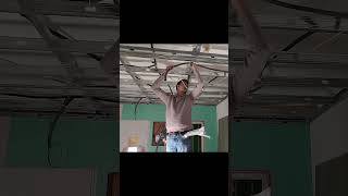 Focos em Drywall: Instalação de Conduítes #shorts #short #viral #trending #drywall #obra #diy