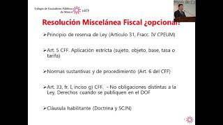 Resolucion miscelanea fiscal ¿opcional?