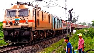 300th UPLOAD Video : Electric Trains and Diesel Trains at full Speed | Indian Railways .