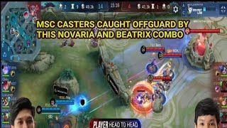 Every Casters reaction to this Novaria + Beatrix Combo | RSG vs FENIX | MSC 2023