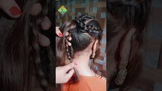 French High ponytail | High pony | French Braid Hairstyle | French Hairstyle | #shorts  #viralshort