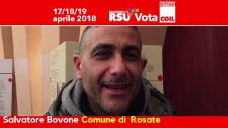 Salvatore Bovone candidato FP CGIL alle Elezioni RSU del Comune di Rosate