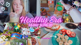 DAY 20 ✨Healthy Era✨ 60 day glow up, healthy grocery haul🛒 🥑+ life updates!