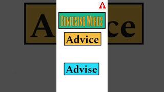 #30 "Advice" vs. "Advise" || Homophones || Confusing Words || By Ashwin Sir