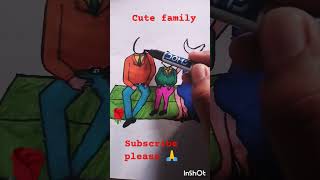 cute family 🥰♥️/lovely and caring butiful family #shortvideo /short#art 💕💕♥️♥️