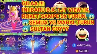 HAGO BATTLE KARISMA TERGILA!! ROKET SAMPE 5X TURUN YG MAHAL LAINNYA JUGA TURUN 1JT HADIAH 1000 VIEW