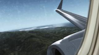 Air France ERJ 175 Approach to Ajaccio Napoleon Bonaparte Corsica