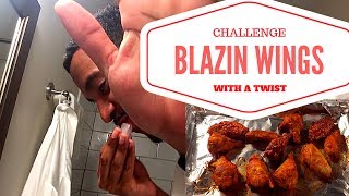 BLAZIN BUFFALO WILD WINGS CHALLENGE | WITH A TWIST | PRANK