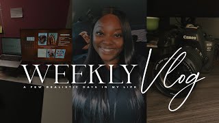 WEEKLY VLOG: A FEW REALISTIC DAYS IN MY LIFE | work, errands, editing + more | Dominique Imani