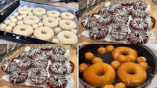 من ليوم متبقايش تشريهم دونات خفاف و هشاش و مذاق رائع باسهل طريقة و ابسط المكونات donuts