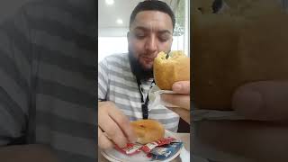 Coxinha e hambúrguer #comida #shorts