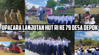 Upacara Lanjutan HUT RI Ke 79 Desa Depok Kecamatan Kalibawang