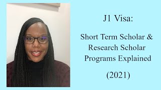 Short Term Scholar & Research Scholar USA Explained || J-1 Visa Consulting