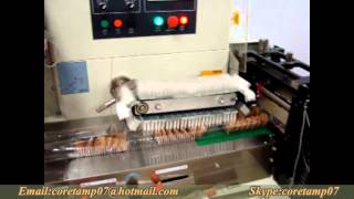 horizontal pillow biscuit flow pack machine