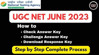 UGC NET June 2023 Answer key | UGC NET Answer Keys Update 2023 | UGC NET JRF Update 2023