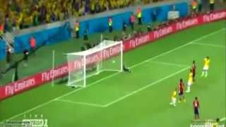 GOL DE  TIRO LIBRE DE DAVID LUIS A COLOMBIA!!!(2-1) HD