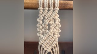 DIY Macrame Tutorial: Intermediate Pattern For Wall Hanging