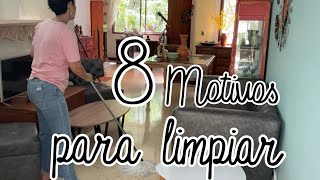 Dos días limpiando /  hogar / limpieza / Cambios