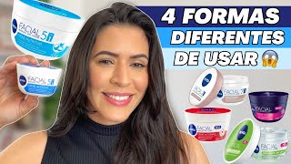 HIDRATANTES FACIAIS NIVEA: 4 FORMAS DE USAR - Como aplicar? Benefícios e + Dicas | Make com Lari