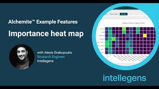 Alchemite™ example feature: importance heat map