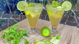 قنبلة الانتعاش عصير صيفي بامتياز  جربو موهيتو  Mojito بطريقة المطاعم